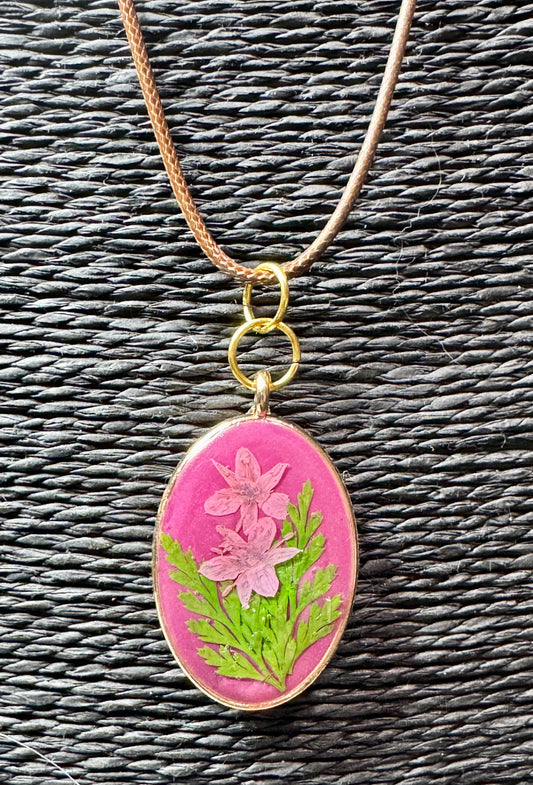 Tickled Pink Pendant Necklace