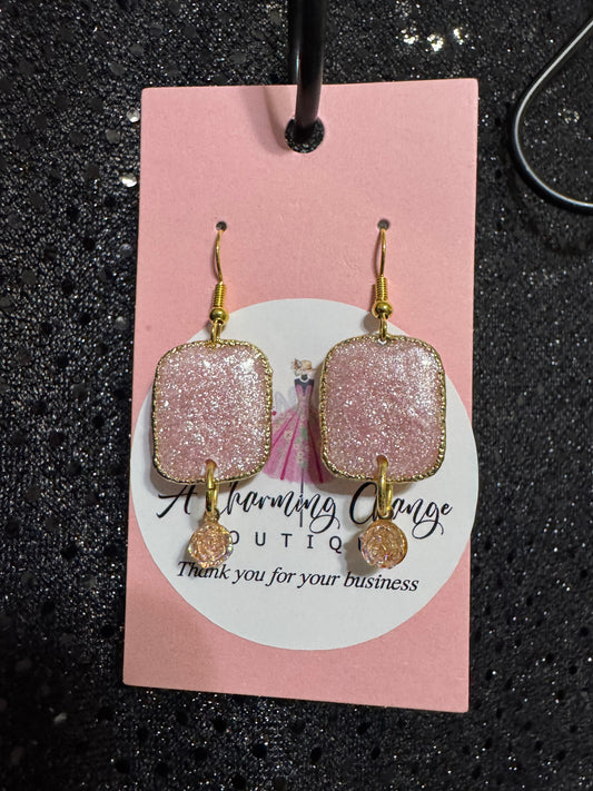Pink Petal Earrings