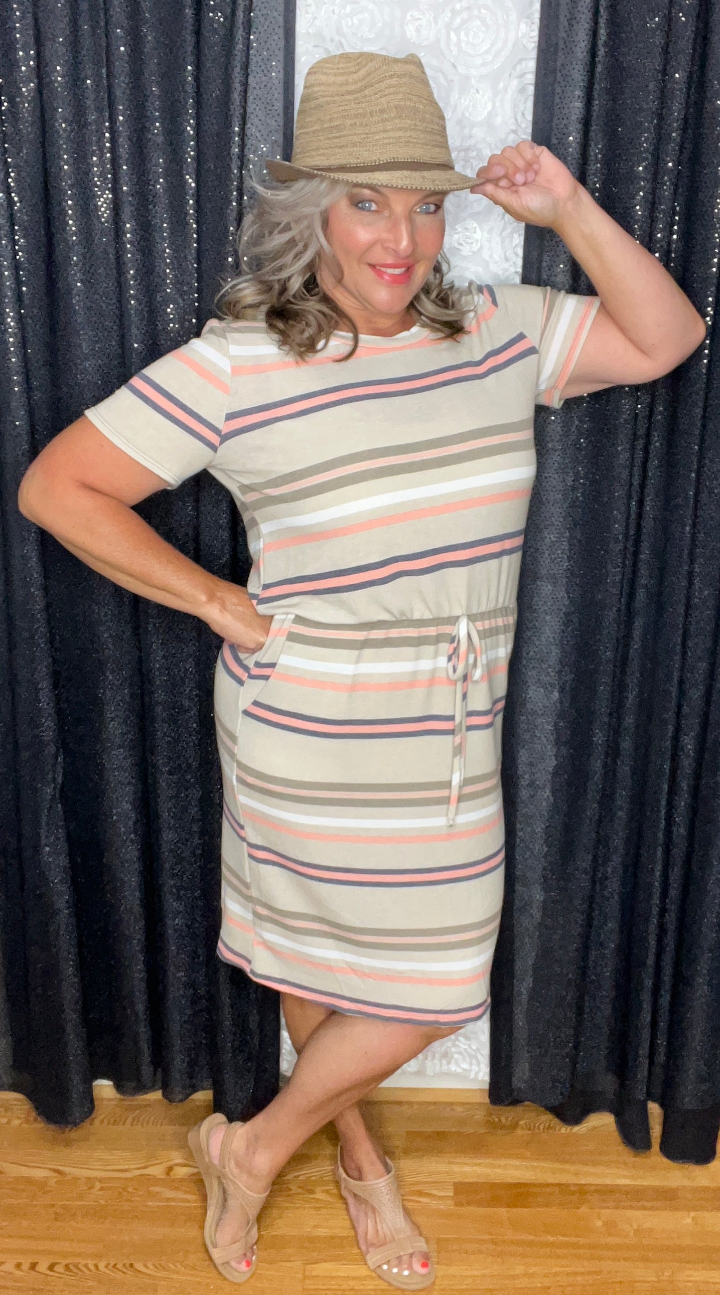 Stellar In Stripes T-shirt Dress
