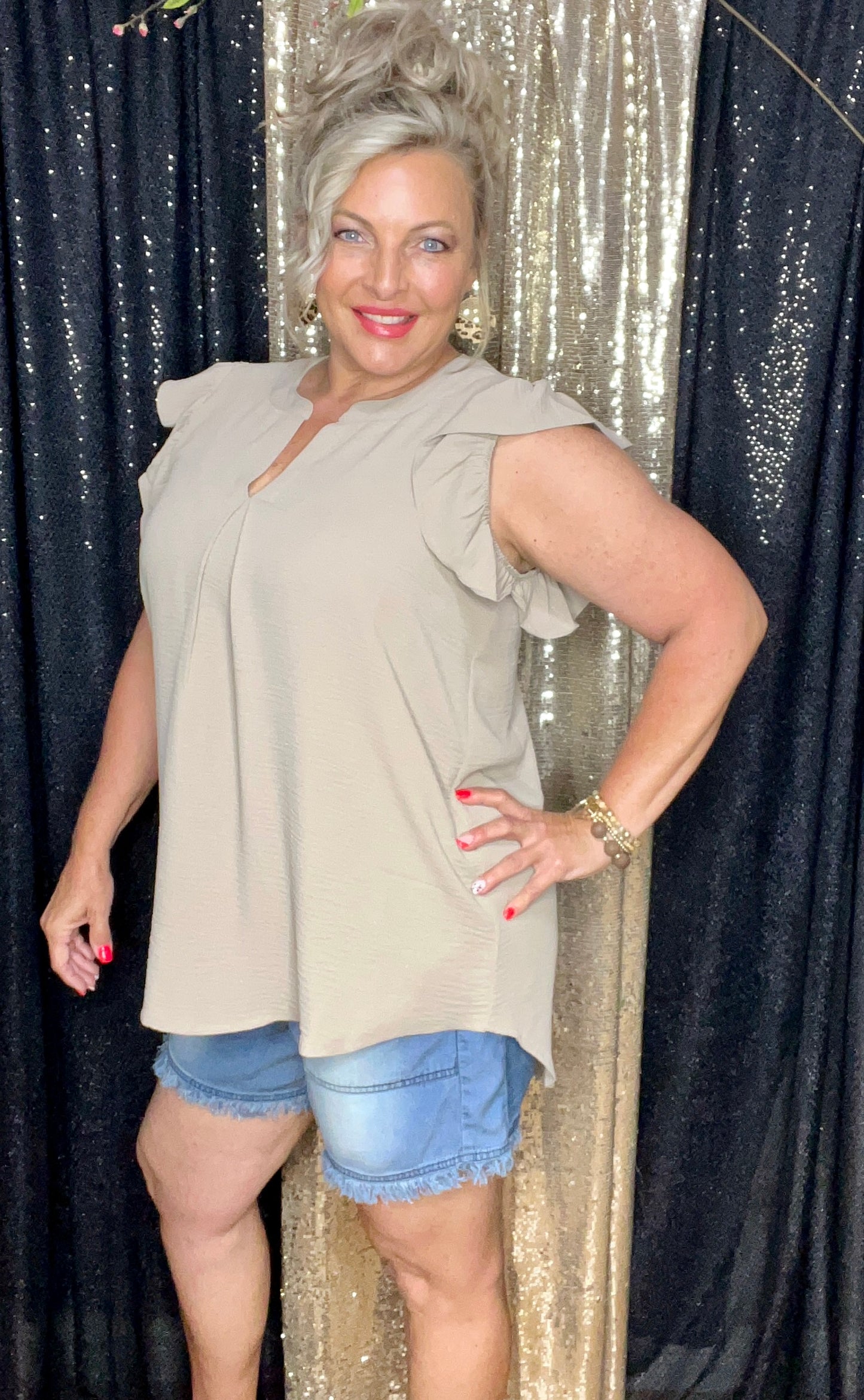 Raving In Ruffles Hi-Low Top (IN STOCK)