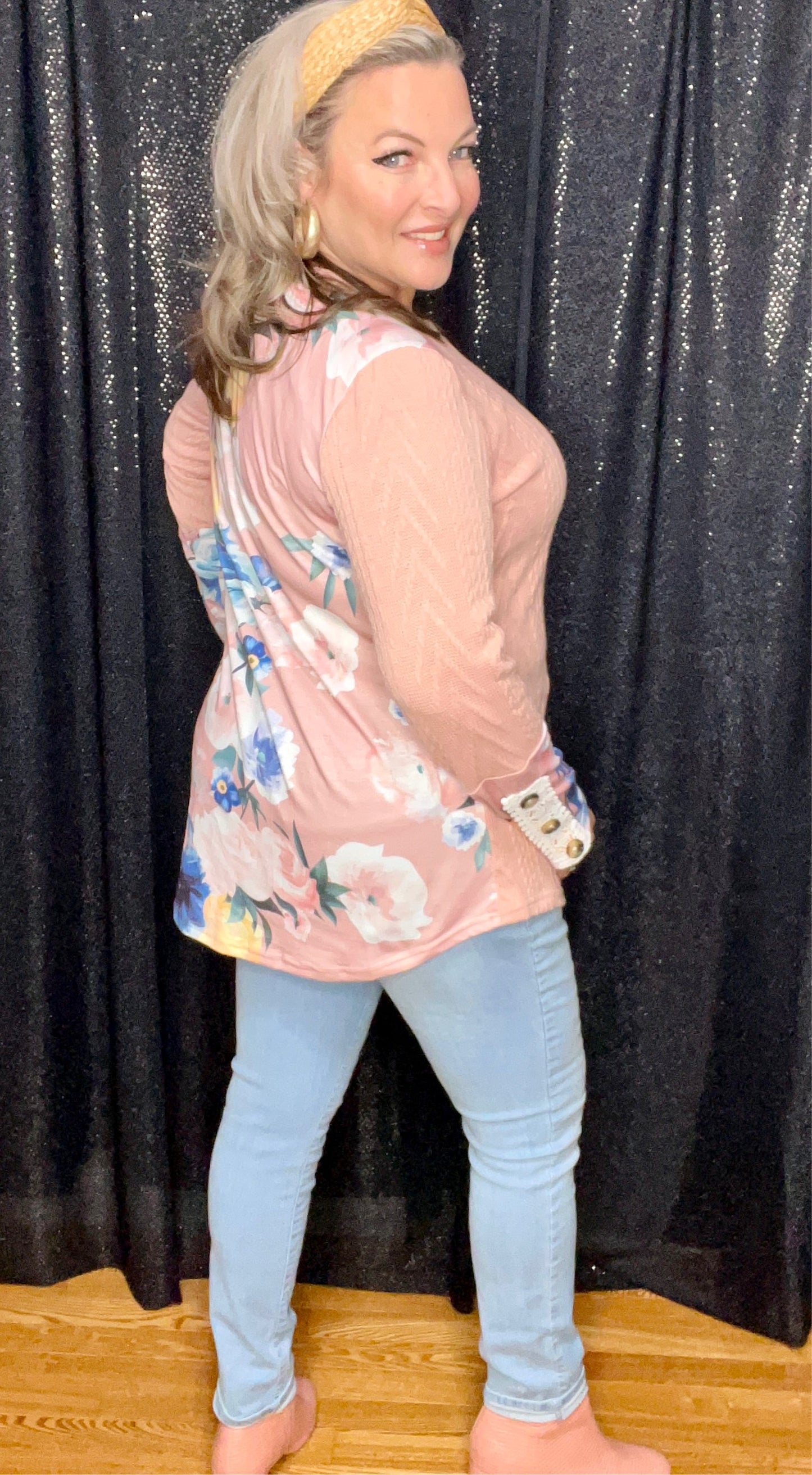Knock Out Floral Knit Top (IN STOCK)