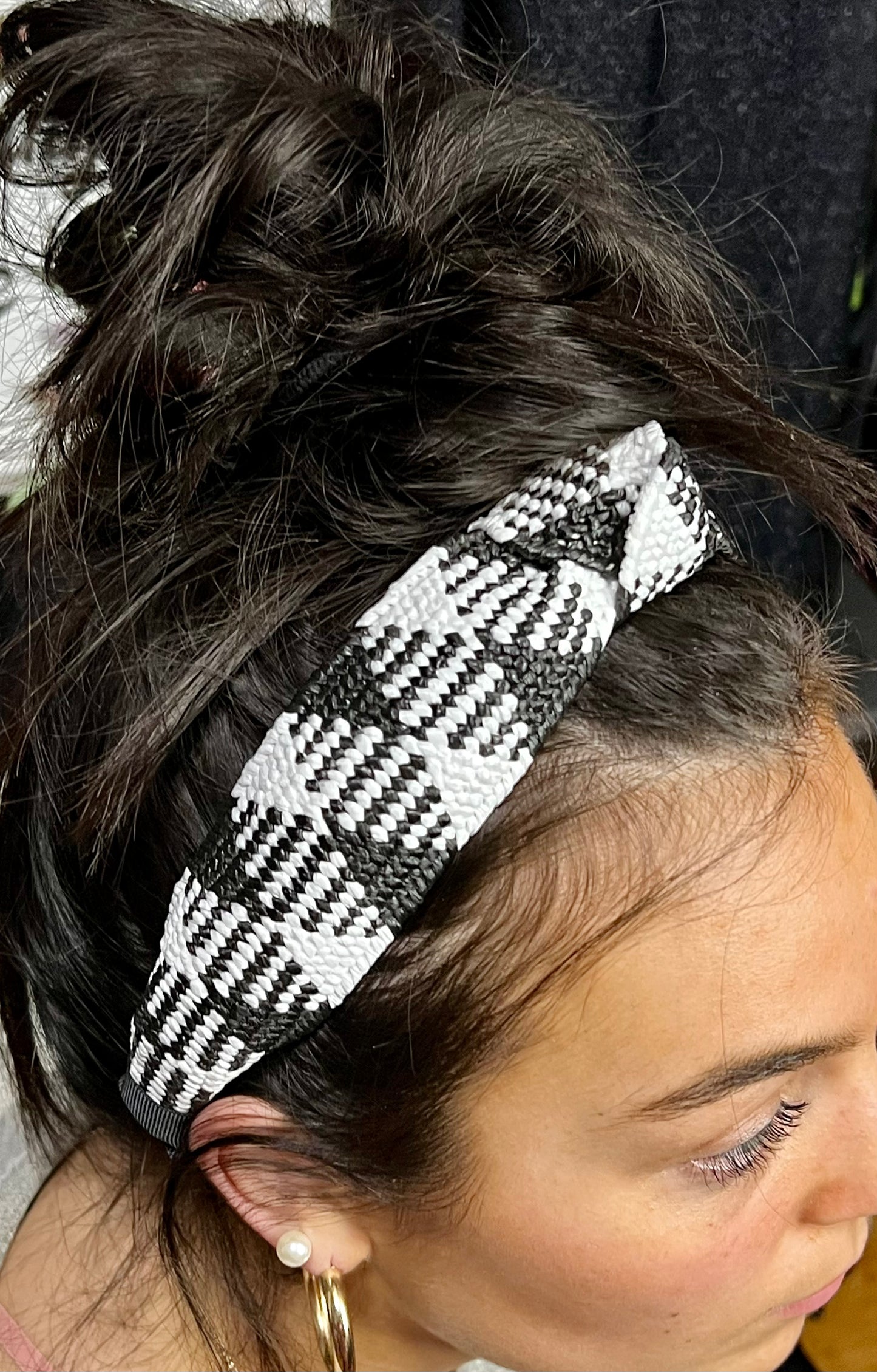 It's All Black and White Knotted Headband