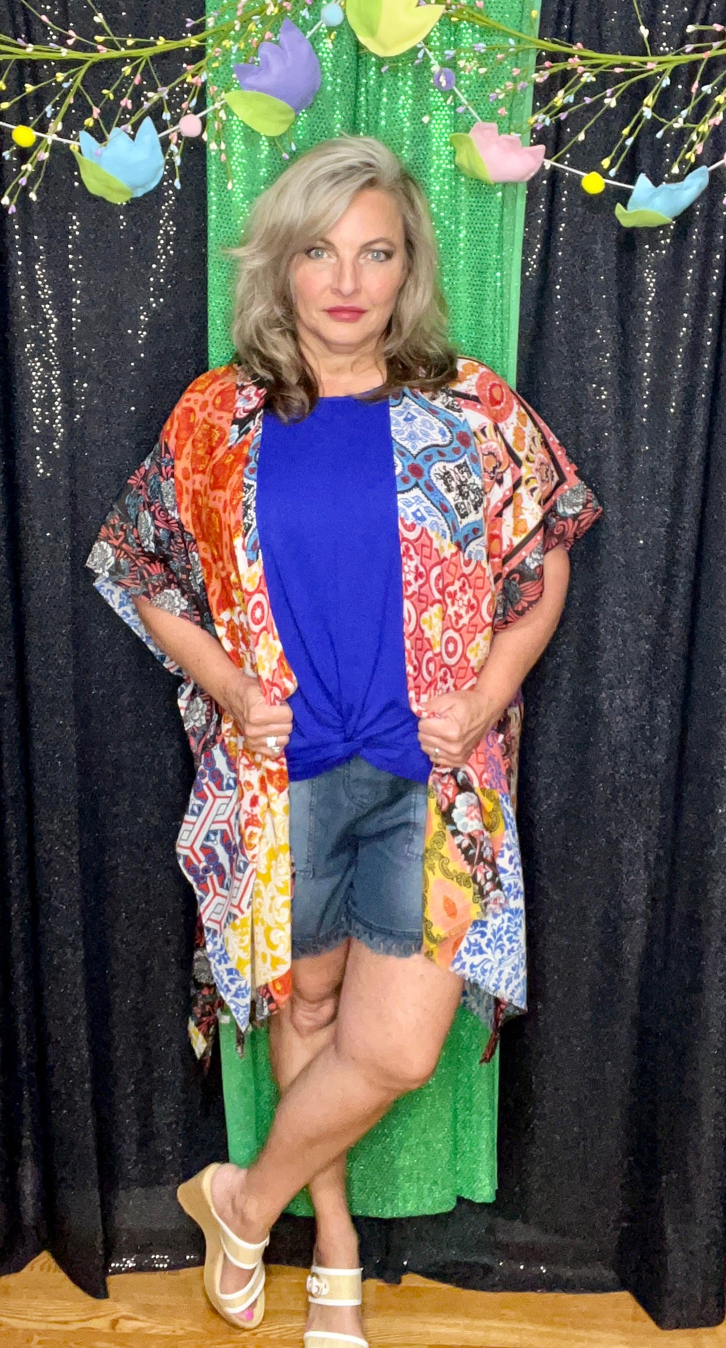 Patchwork On The Go-Go Kimono (IN STOCK)