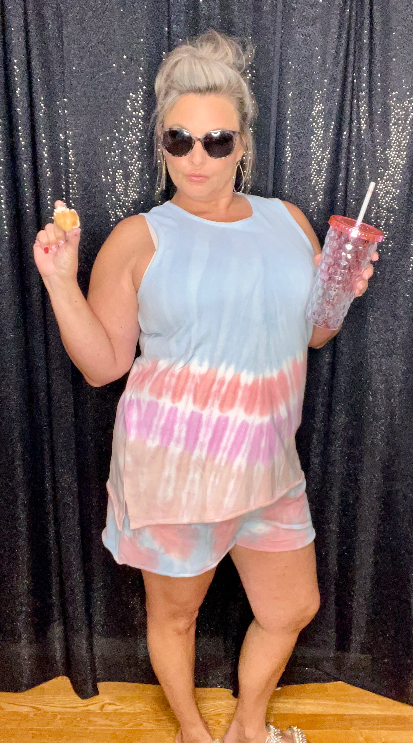 Tie Dye Beach Bound Short Set