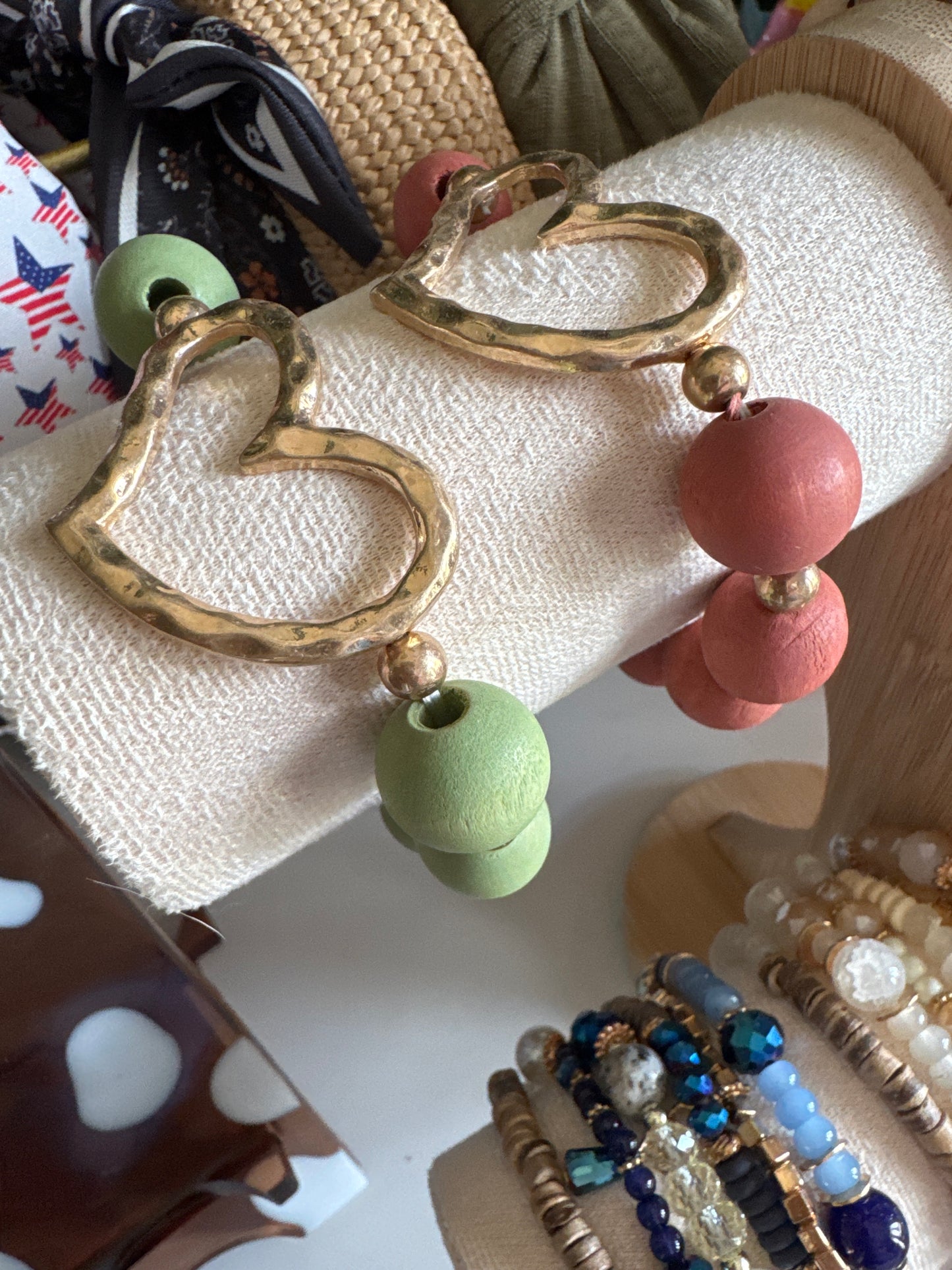 Oatmeal Beads and Baubles Bracelet (IN STOCK)