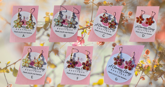 Glass And Garden Earrings