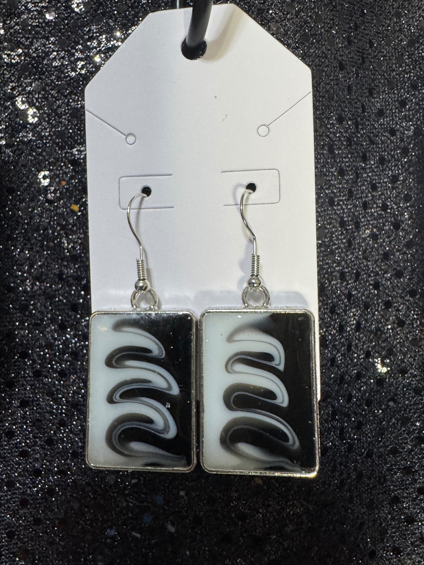 It's ALL Black And White Earrings