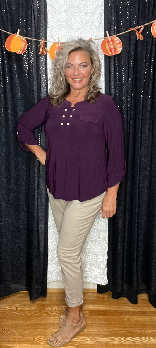 It's Just Plum Beautiful Top (IN STOCK)