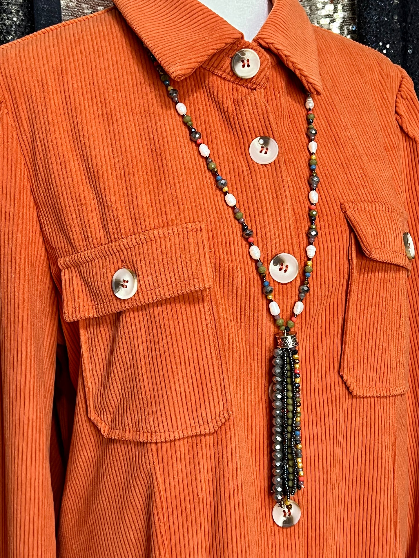 Orange You Glad It's Corduroy Dress (IN STOCK)