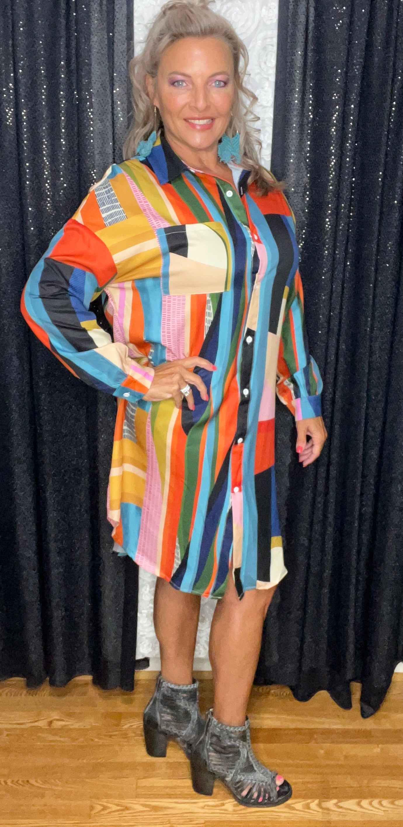 Girl Boss In Color Block Dress (IN STOCK)
