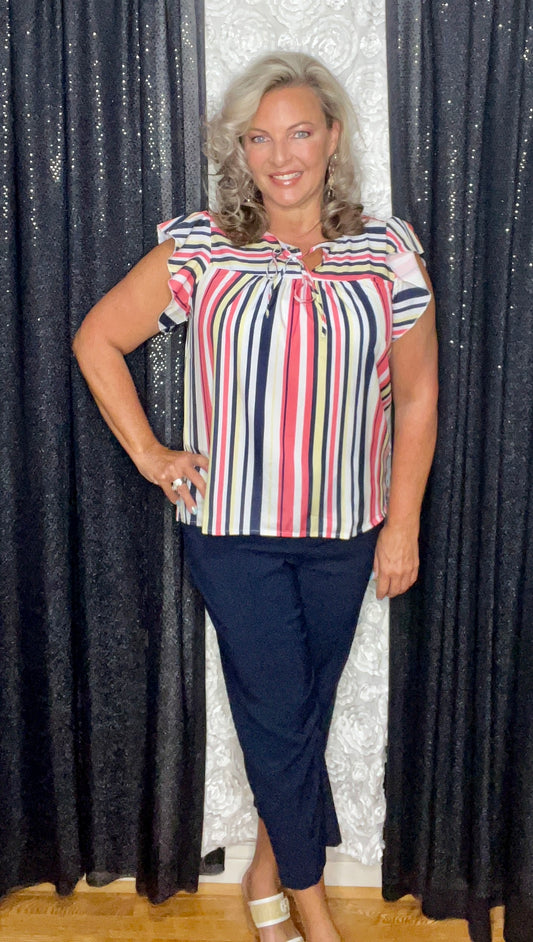 Stripes and More Multi-Color Top (IN STOCK)