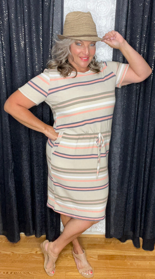 Stellar In Stripes T-shirt Dress