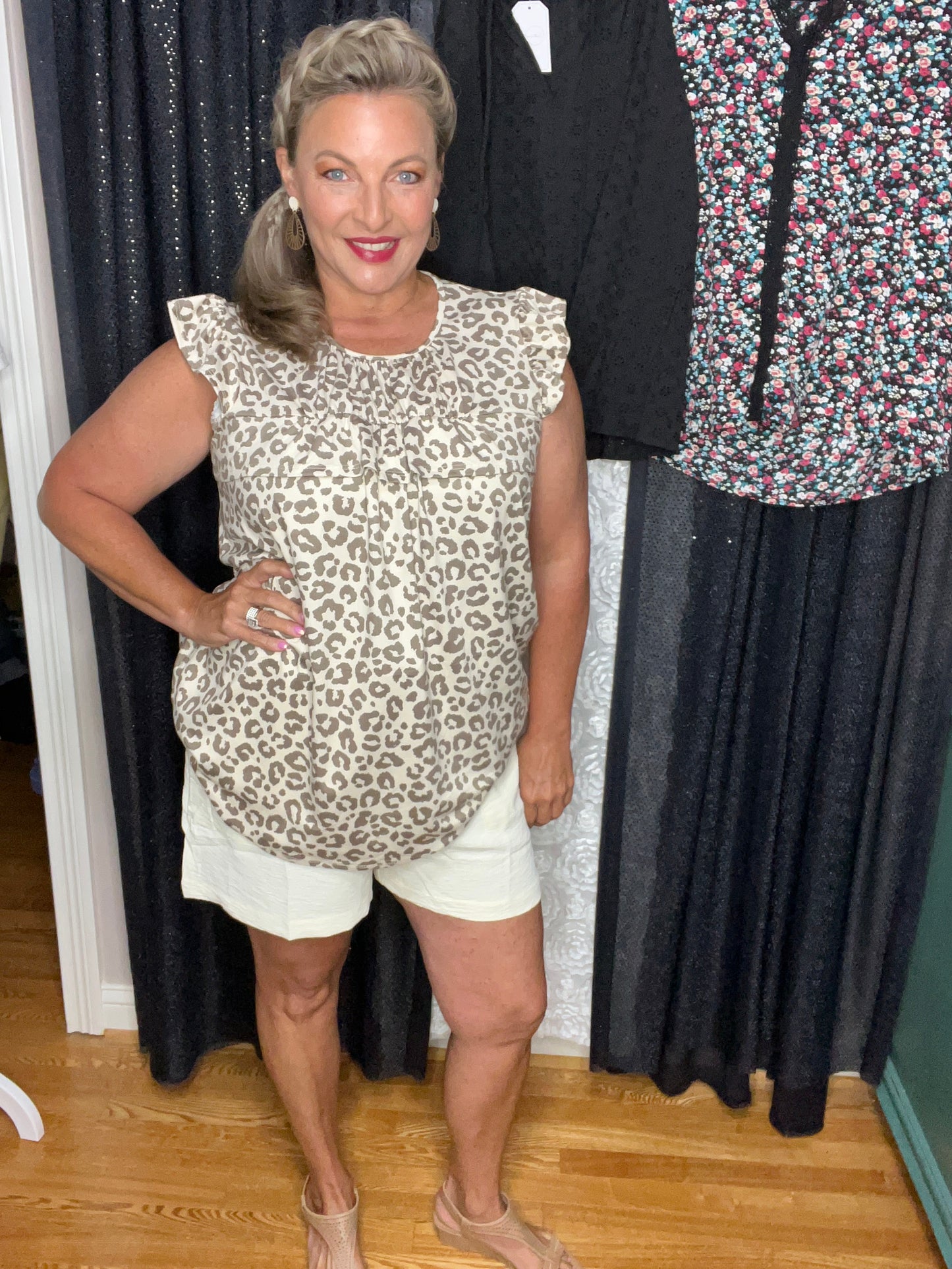 Cool And Crisp Ivory Cargo Shorts (IN STOCK)