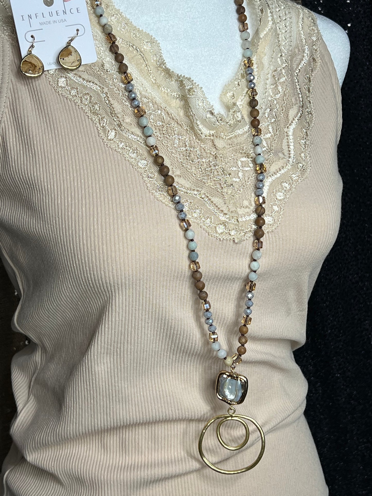 Naturally Beautiful Drop Necklace (IN STOCK)