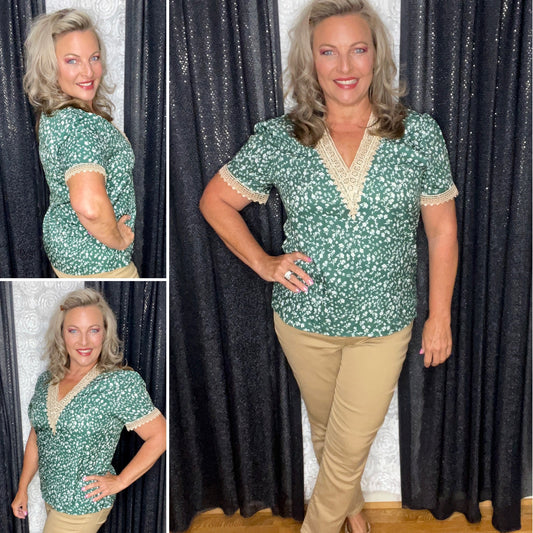 Gorgeous In Green Top (IN STOCK)