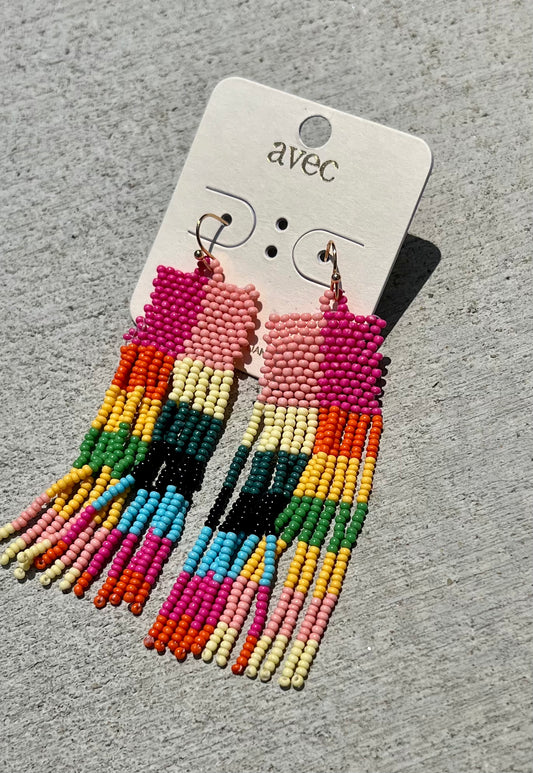 Fun In Fringe Earrings (IN STOCK)