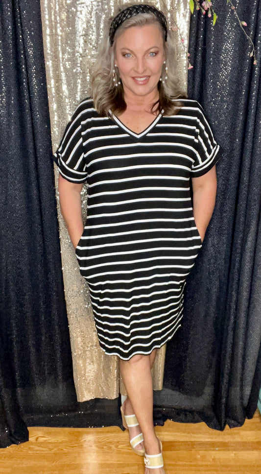 Keep It Casual And Cool T-Shirt Dress (IN STOCK)