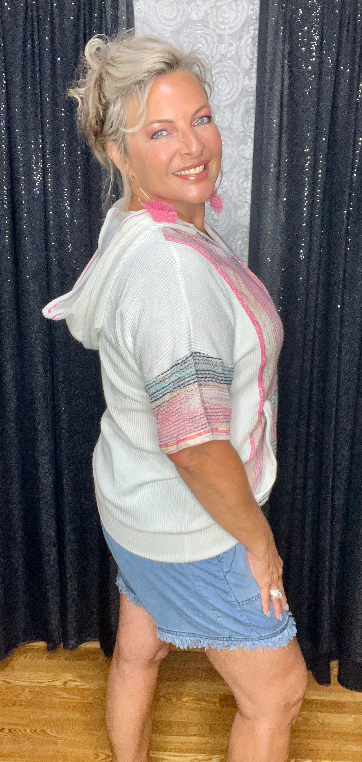 Summer Fun Ribbed Top ( IN STOCK)