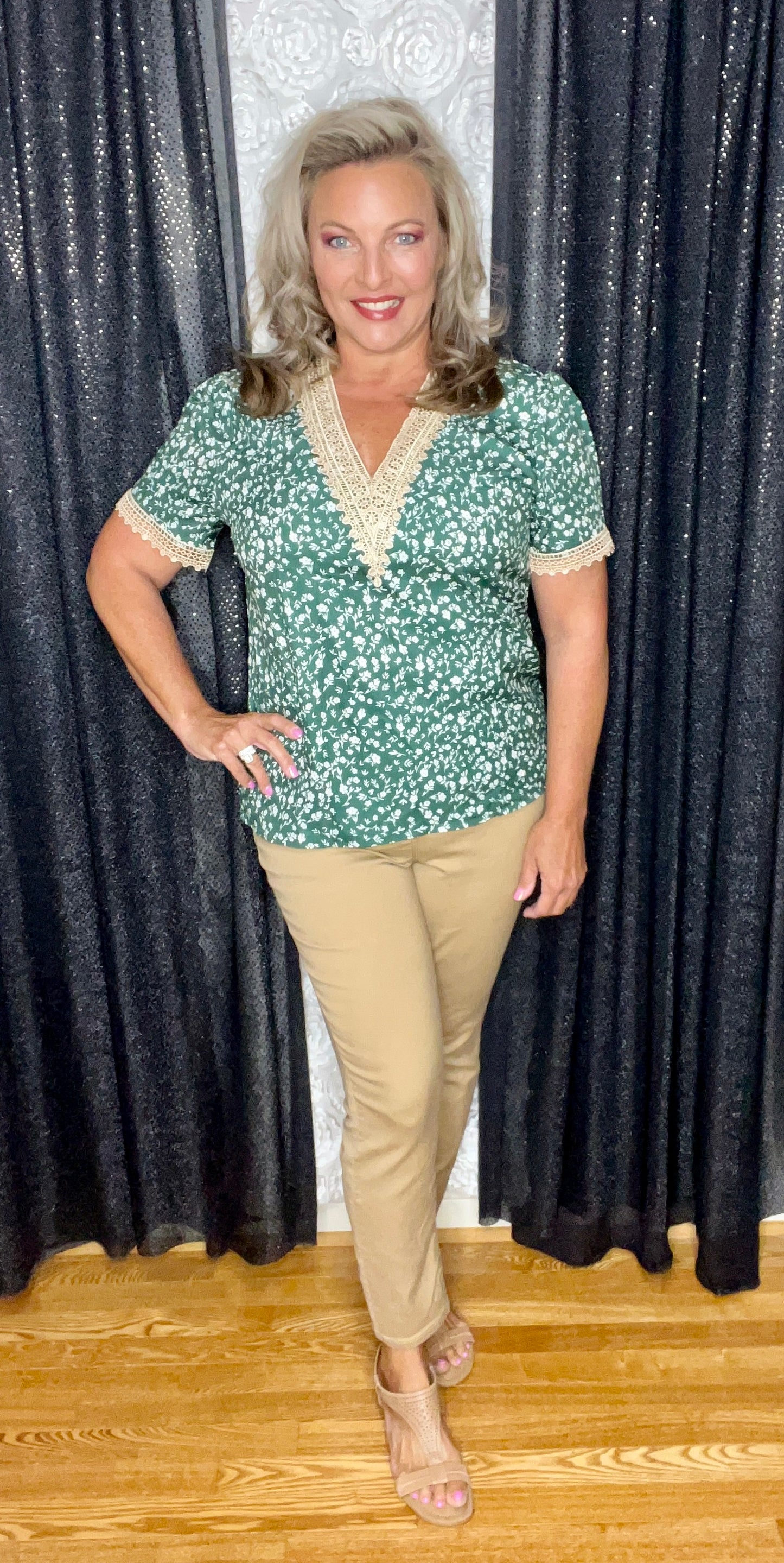Gorgeous In Green Top (IN STOCK)