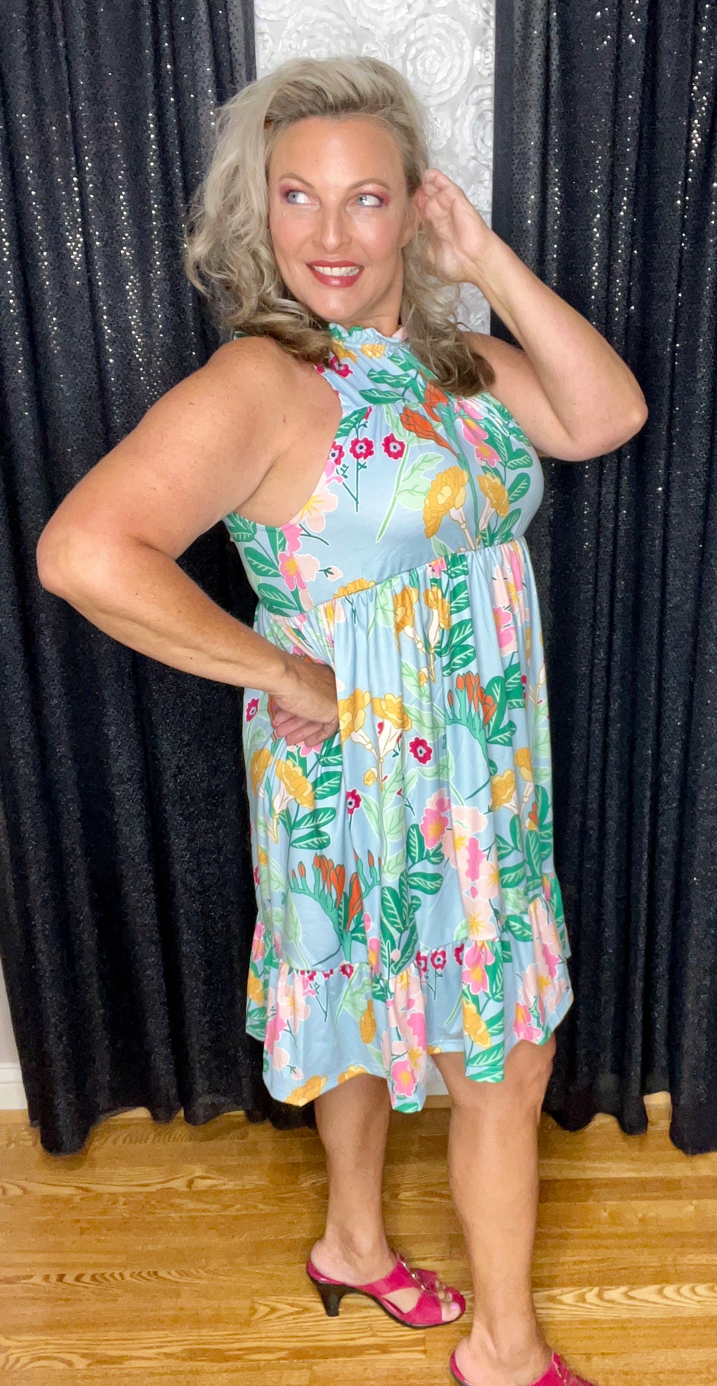 Hot In A Halter Dress (IN STOCK)
