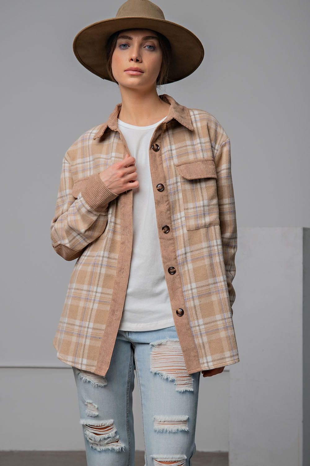 Woven Warm and Wow Shacket (IN STOCK)