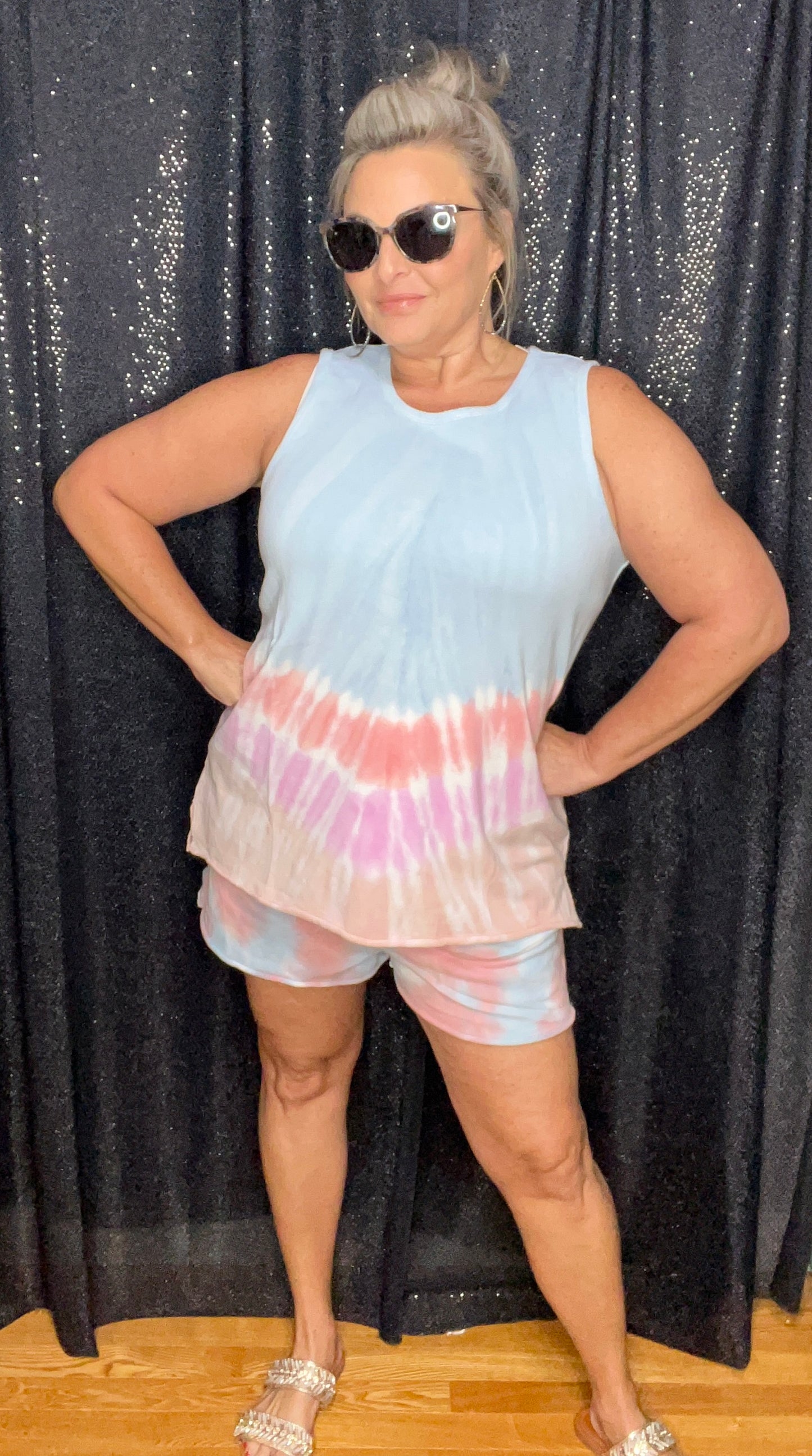 Tie Dye Beach Bound Short Set