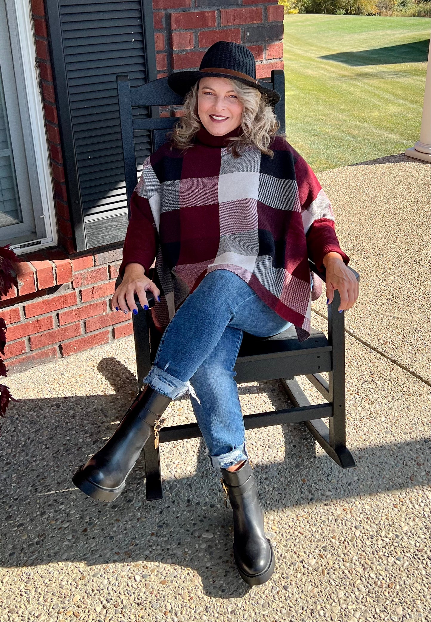 Pretty Please In Plaid Turtleneck Sweater (IN STOCK)