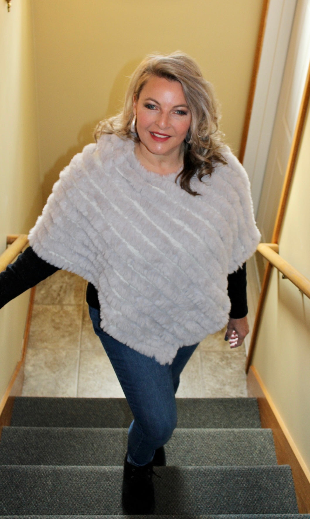 Fun Fur and Fabulous Poncho (IN STOCK)