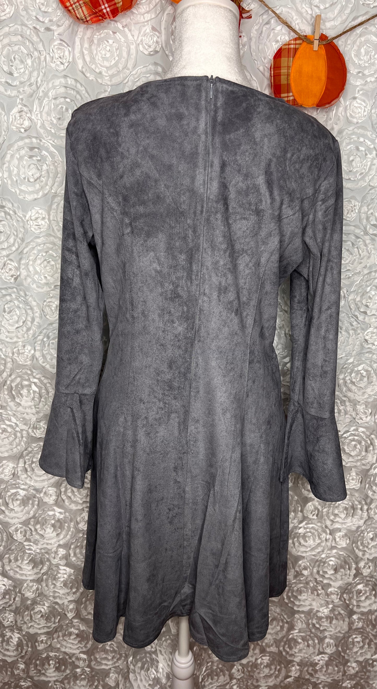 Get It Girl Gray Suede Dress (IN STOCK)