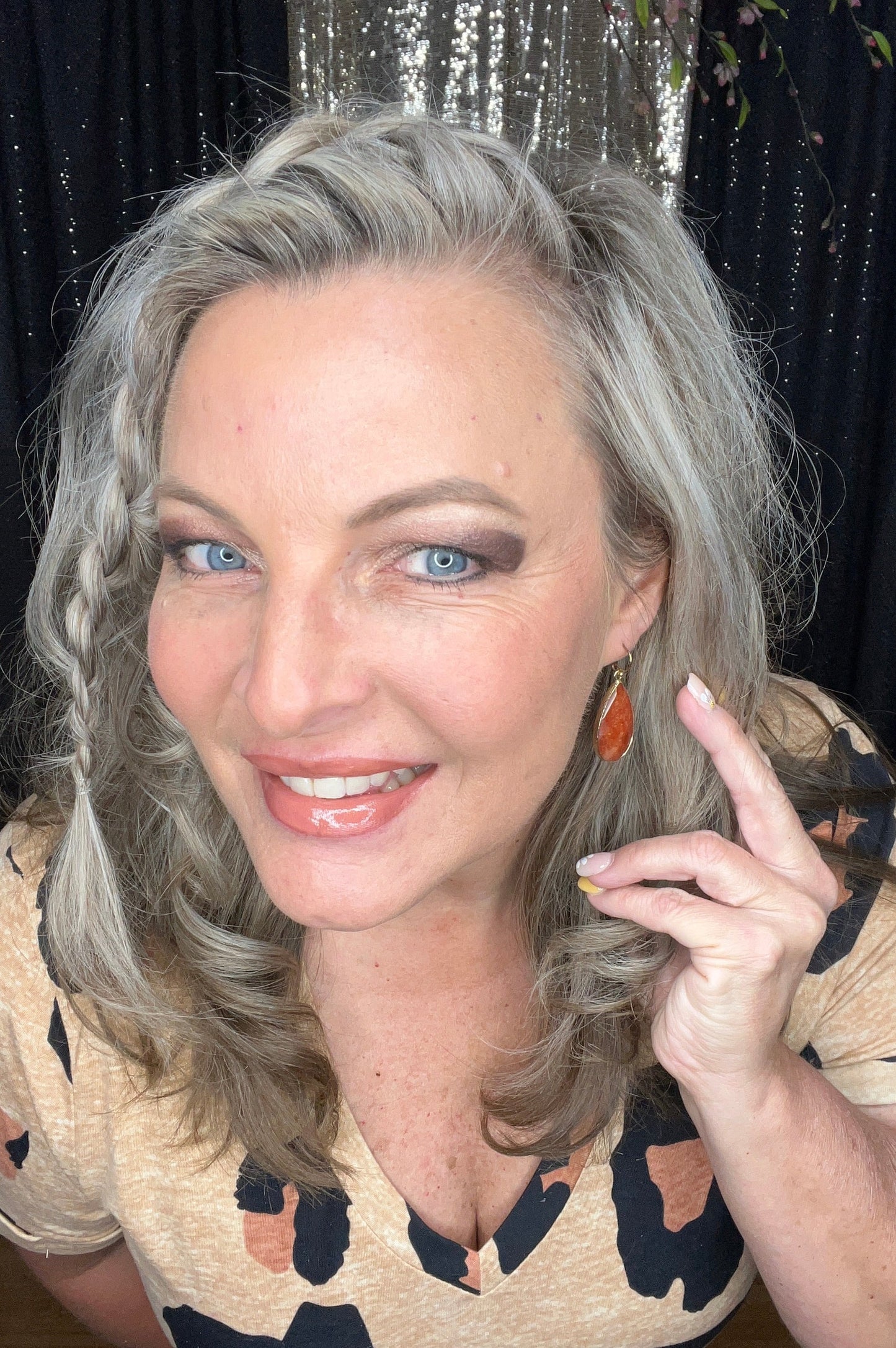 Leopard Twisted Hem HELLO! Dress