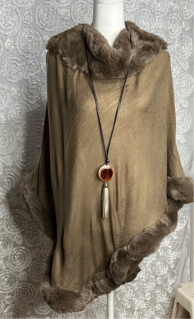 Luxury and Lush Poncho (IN STOCK)