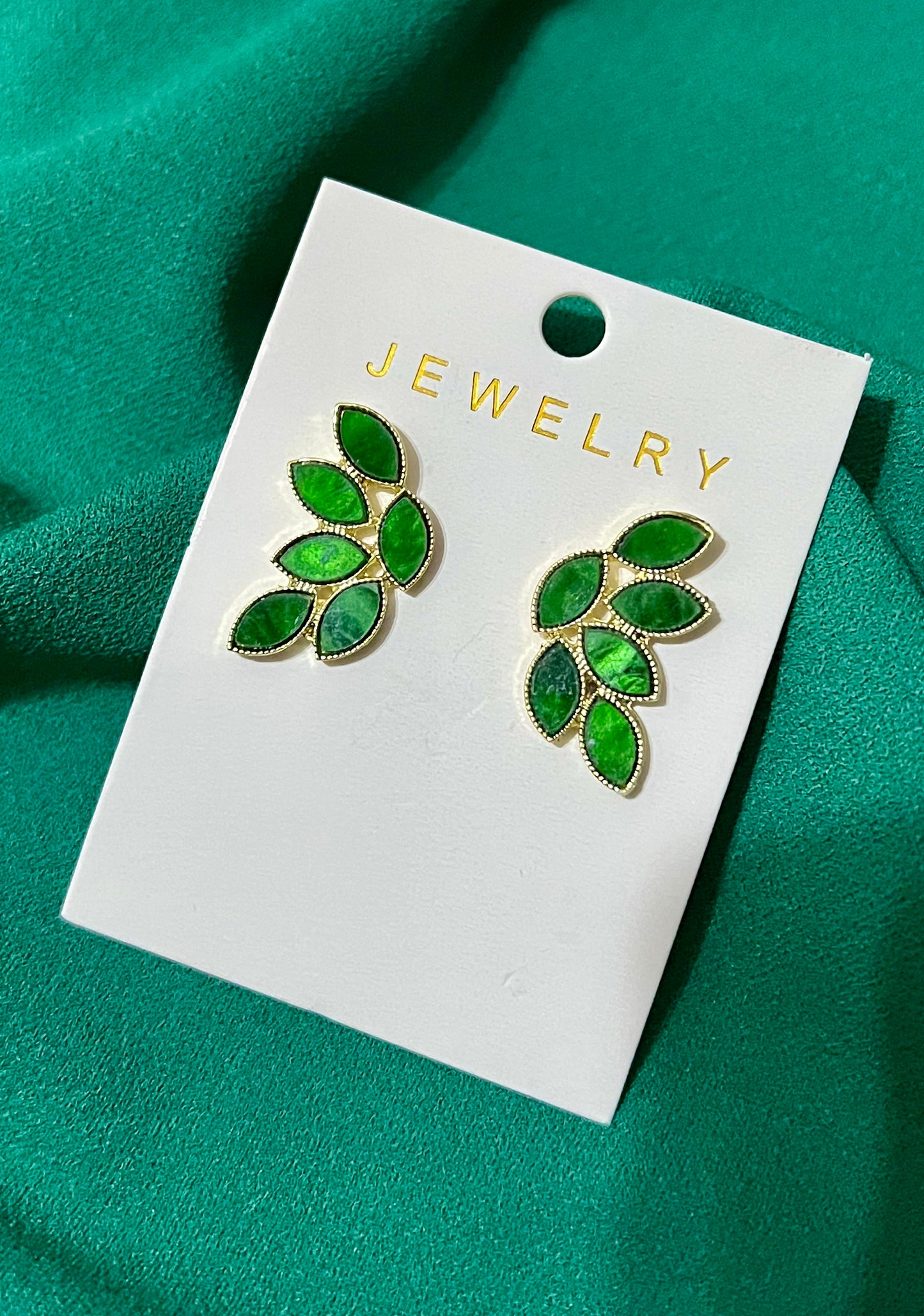 It's A Leafy Green and It's Great Earrings (IN STOCK)