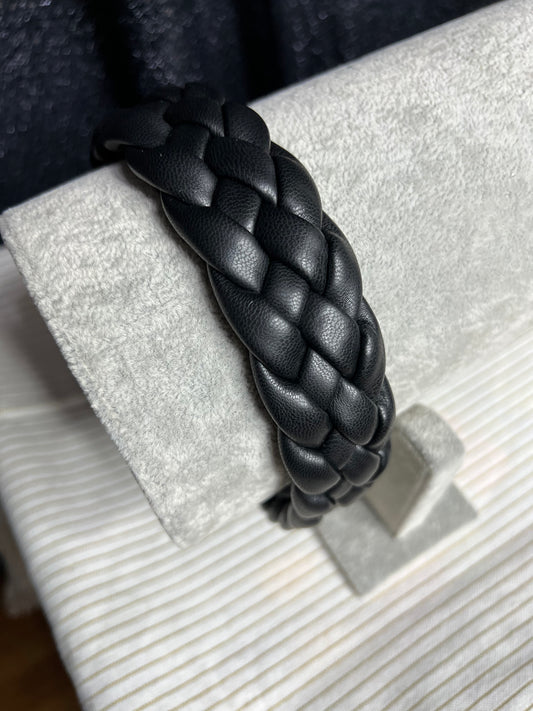 Braided Beauty In Black Headband