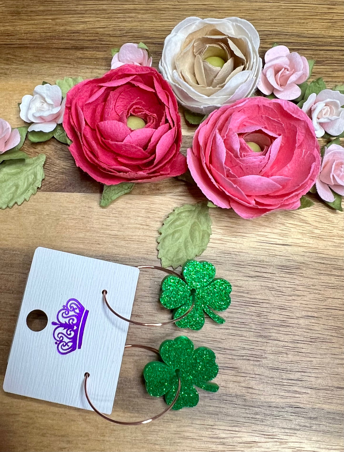 Lucky Clover Dangle Earrings (IN STOCK)