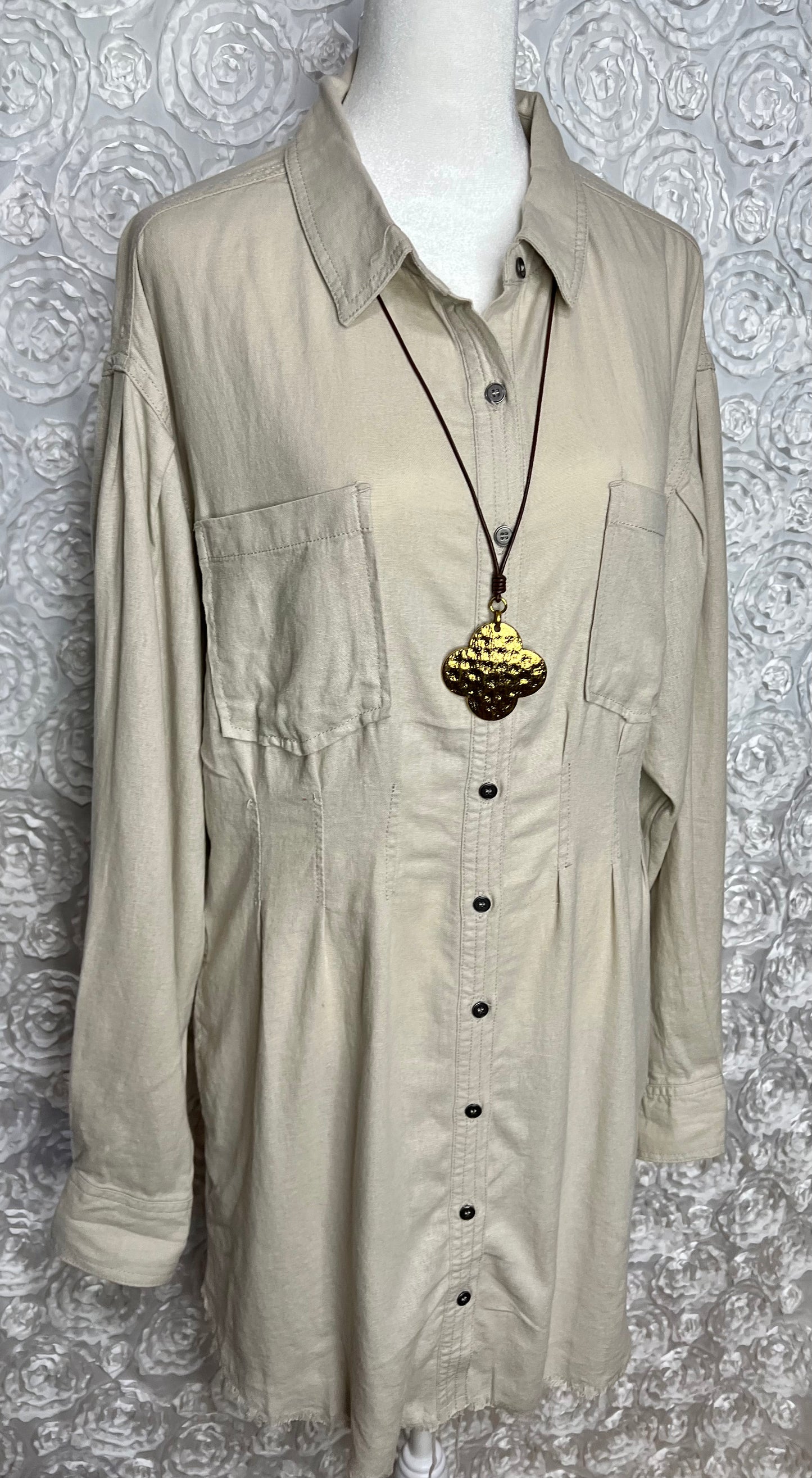 Nice & Neutral In Taupe Dress (IN STOCK)