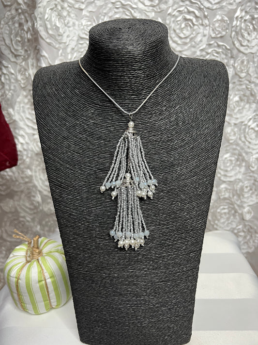 Twinkle Tassel Drop Necklace (IN STOCK)