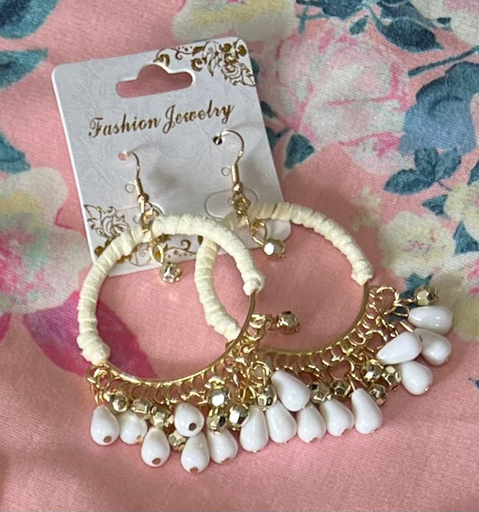 Wow Them With White Drop Earrings (IN STOCK)