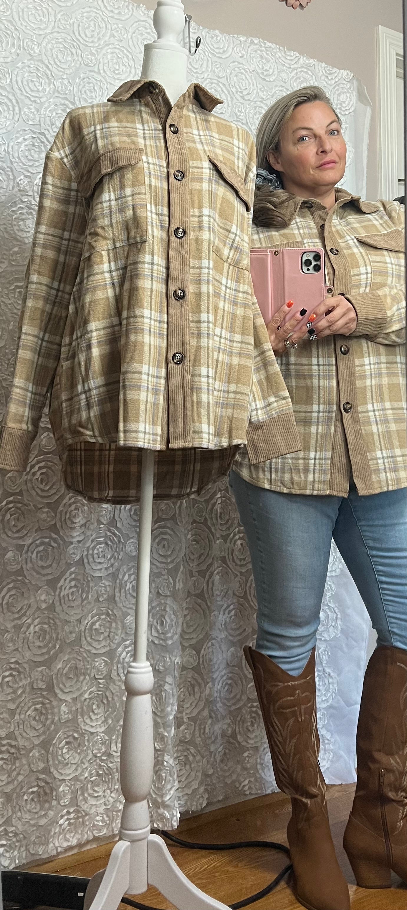 Woven Warm and Wow Shacket (IN STOCK)
