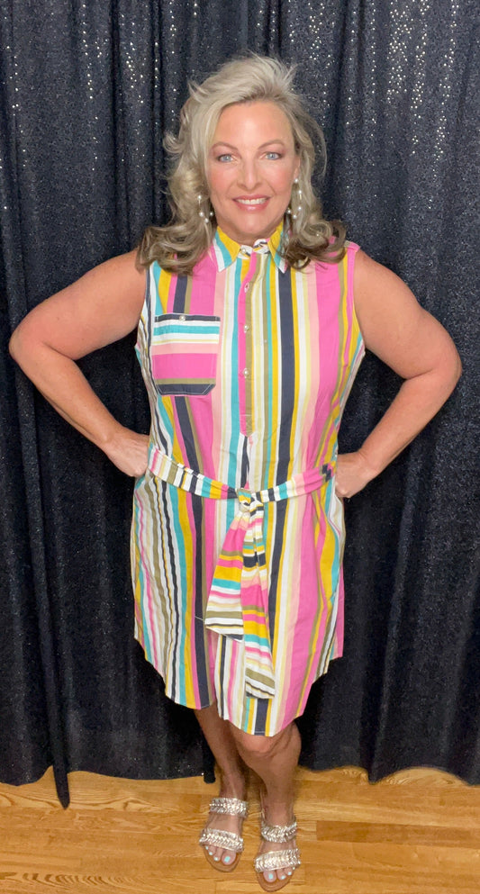 Summer In Stripes Dress (IN STOCK)