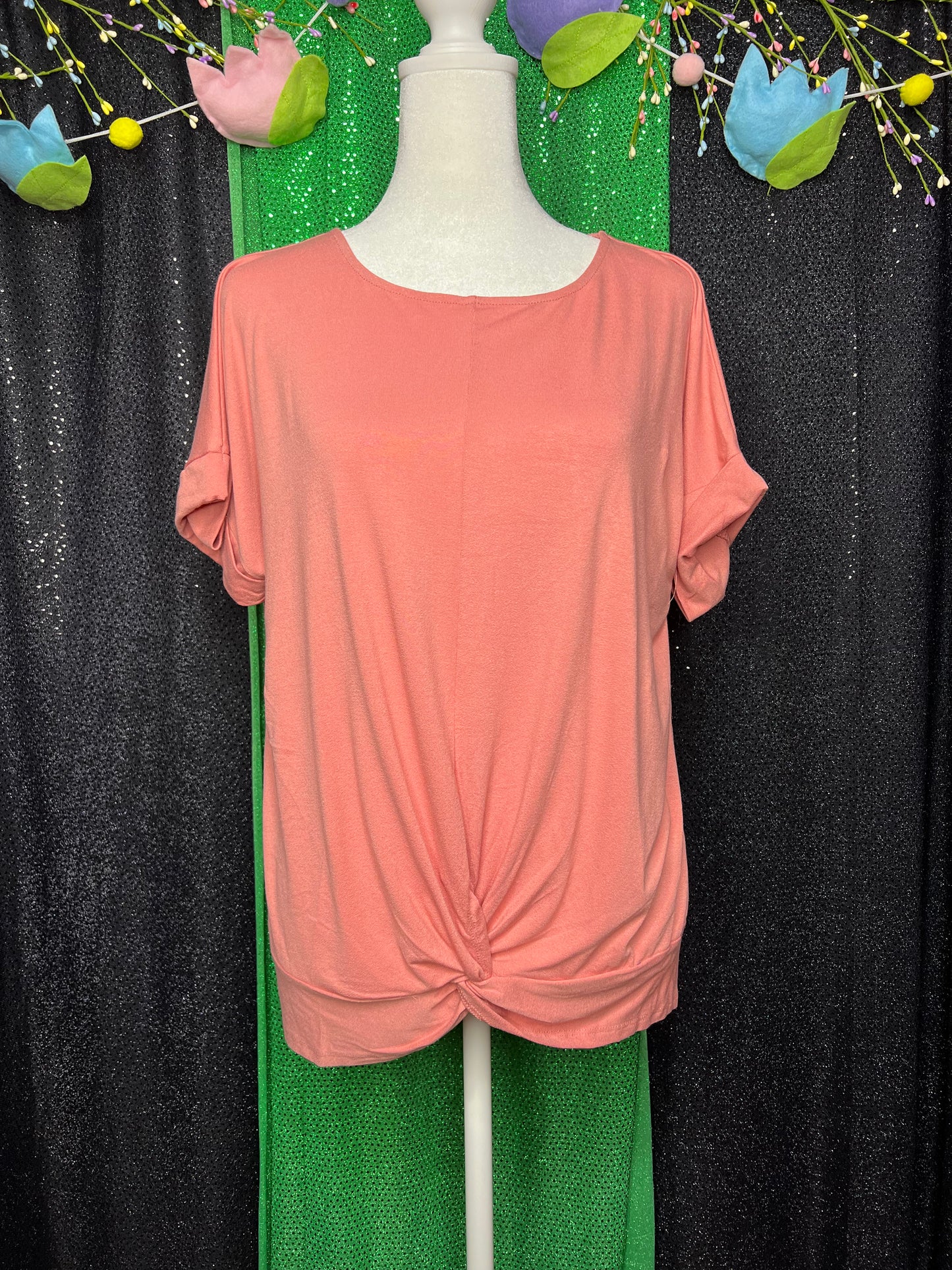 Color Pop Top - Ash Rose (IN STOCK)
