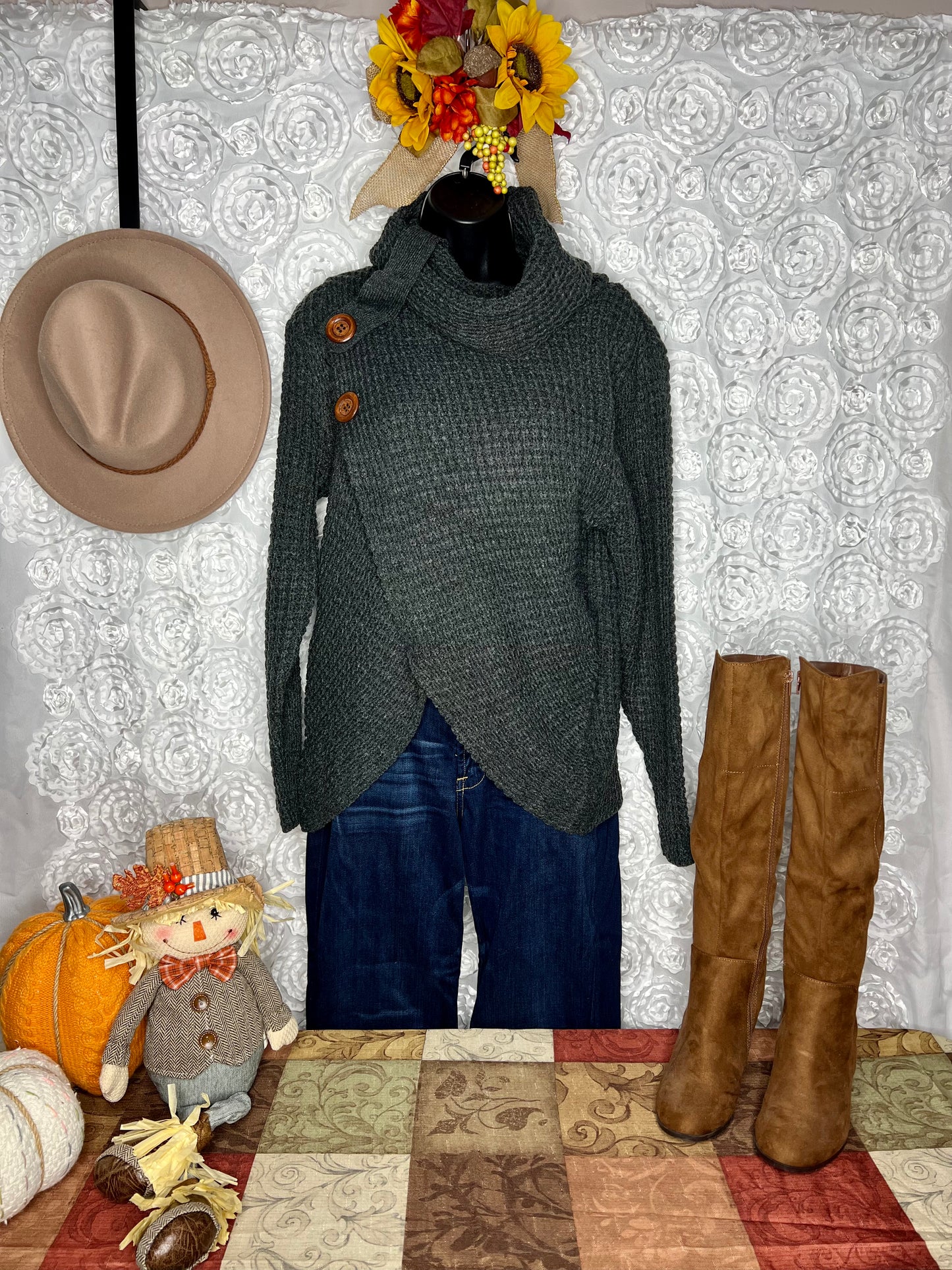 It's Sweater  Weatha in Charcoal Gray (IN STOCK)