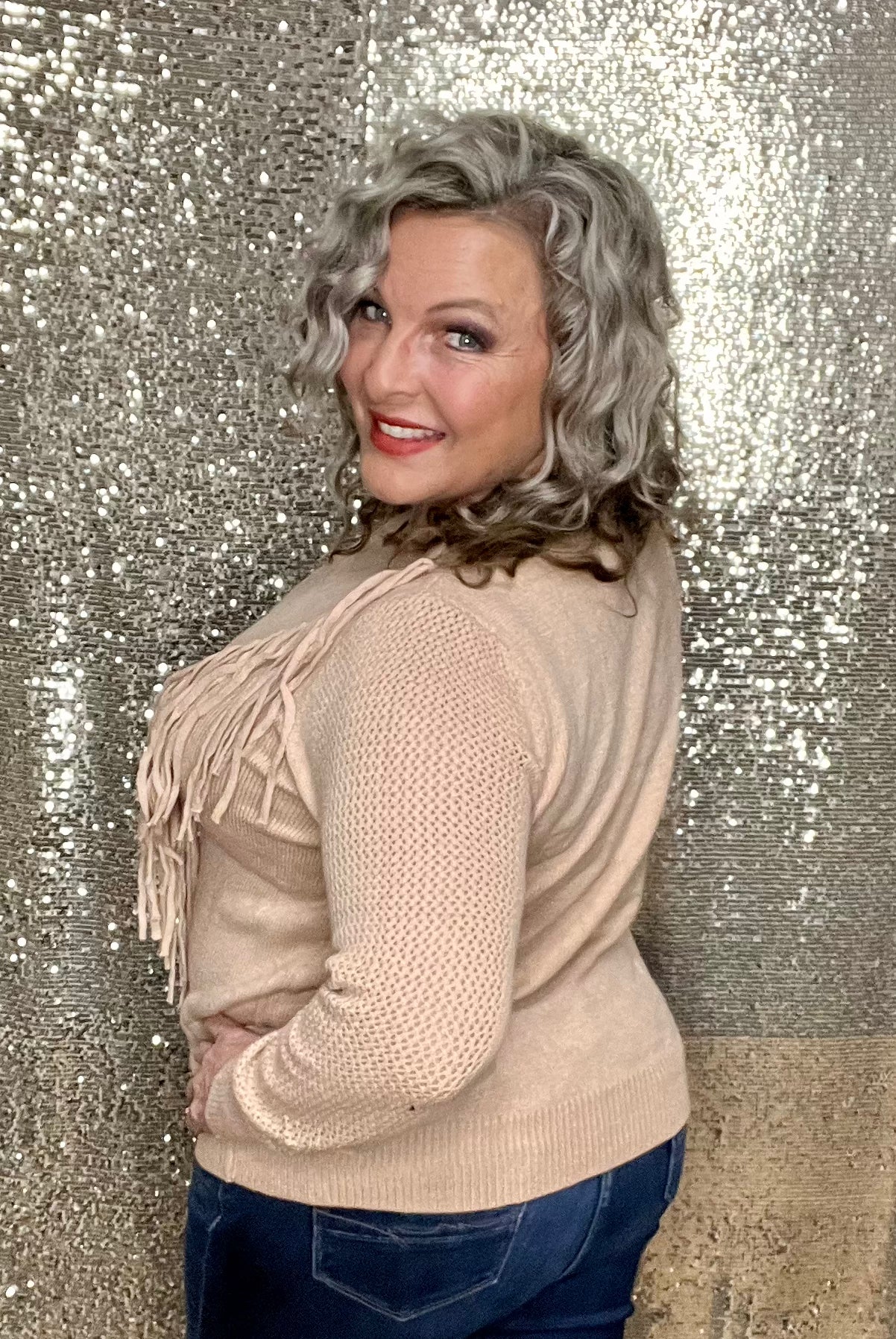 Fun With Fringe Sweater (IN STOCK)
