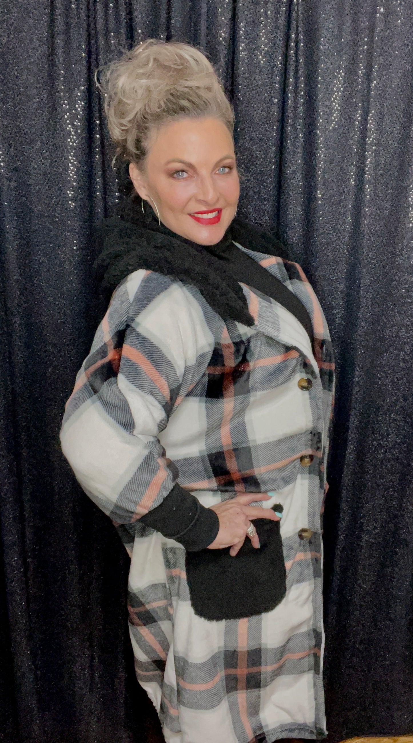 Plush, Plaid, and Perfect Jacket (IN STOCK)