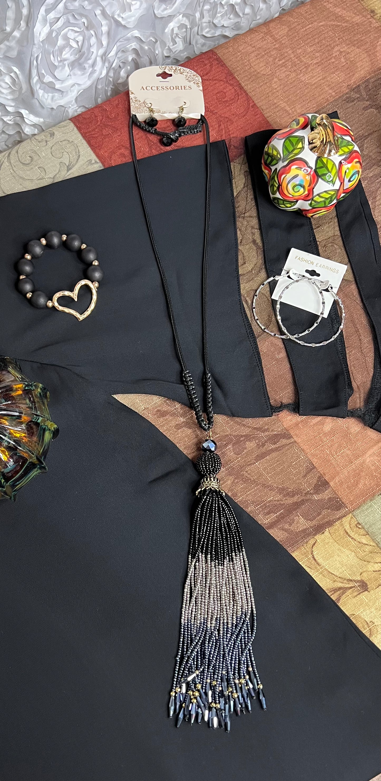 Black & Flare Blouse