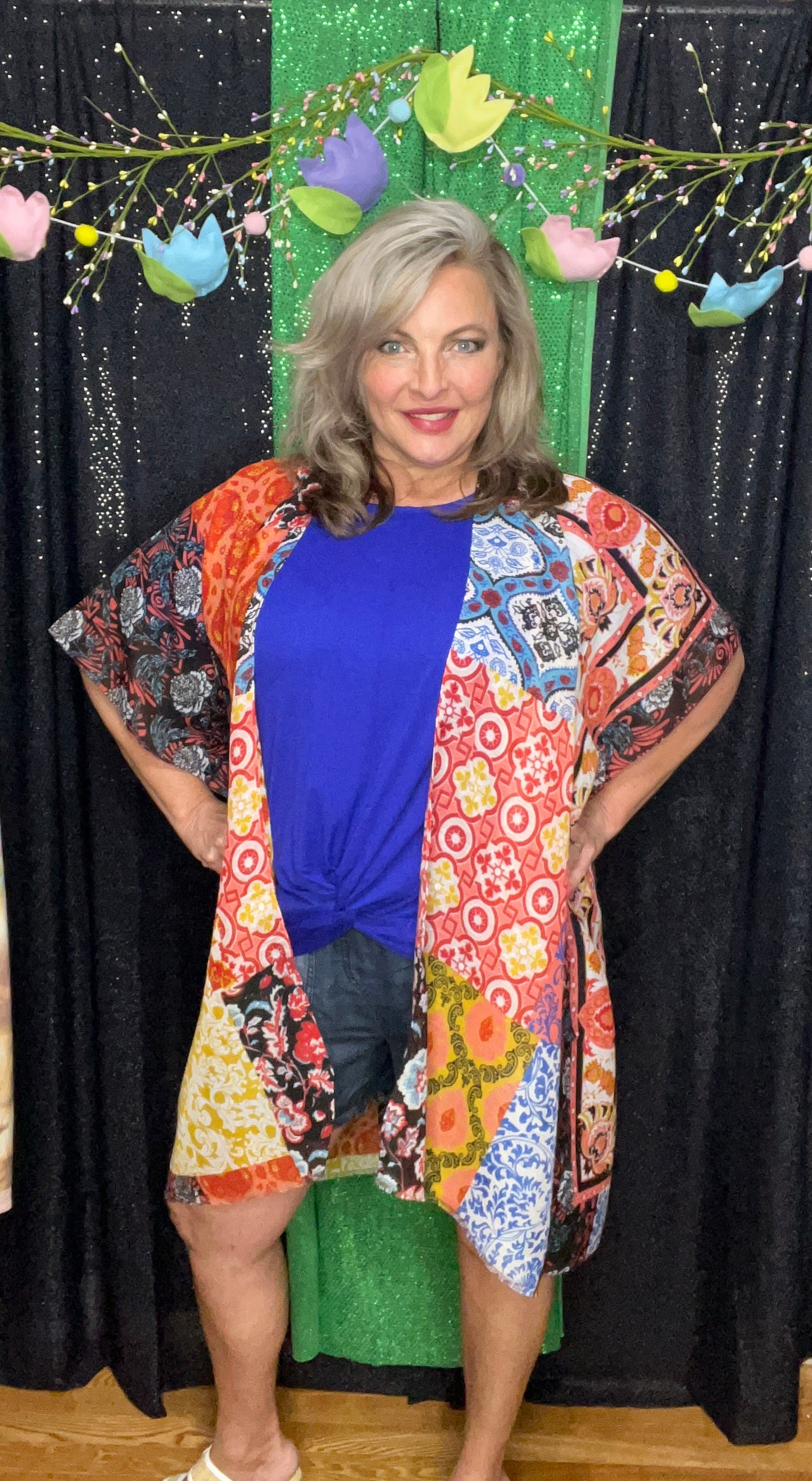 Patchwork On The Go-Go Kimono (IN STOCK)