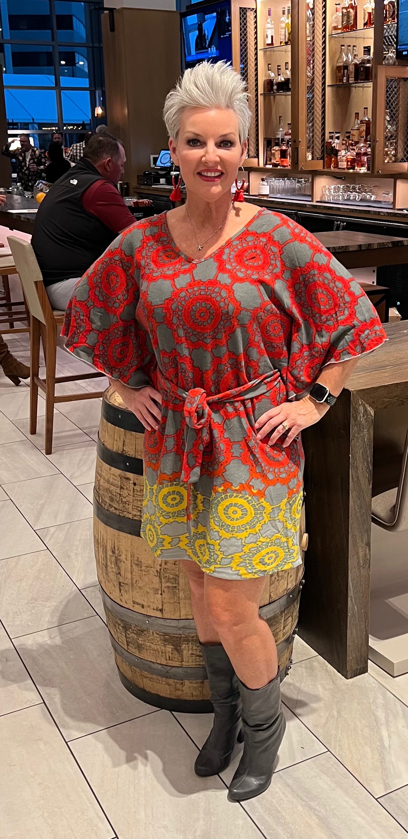 Fire Rocket Red Tshirt Dress (IN STOCK)