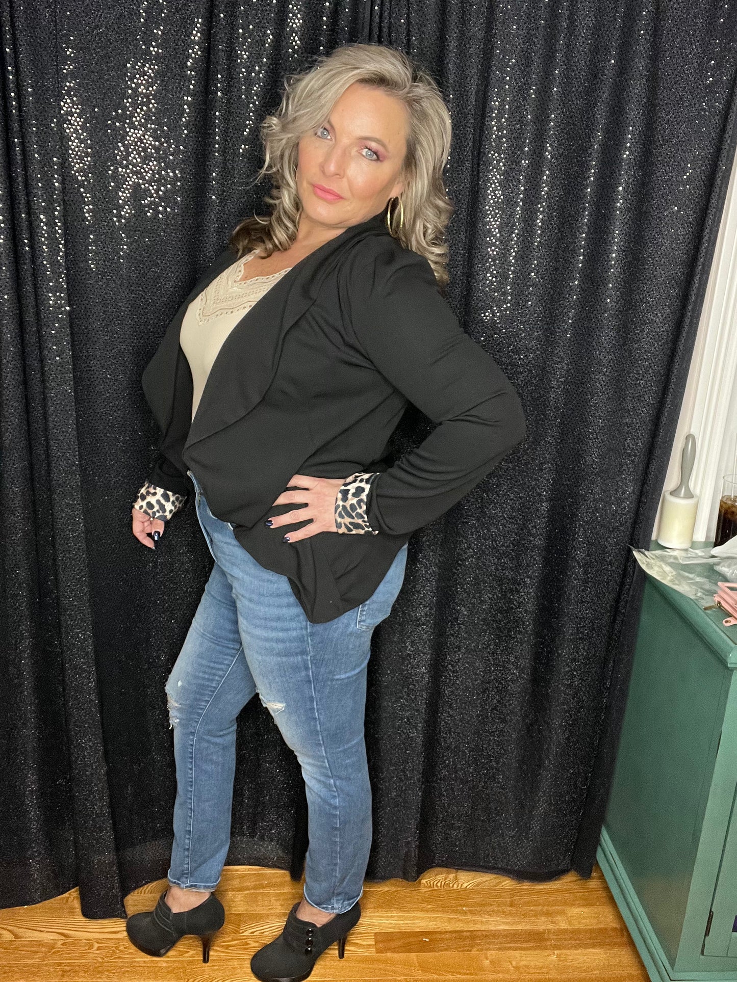 Meow and Marvelous Black Blazer (IN STOCK)
