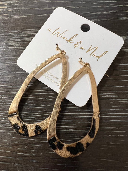 Ooh La La In Leopard Earrings (IN STOCK)