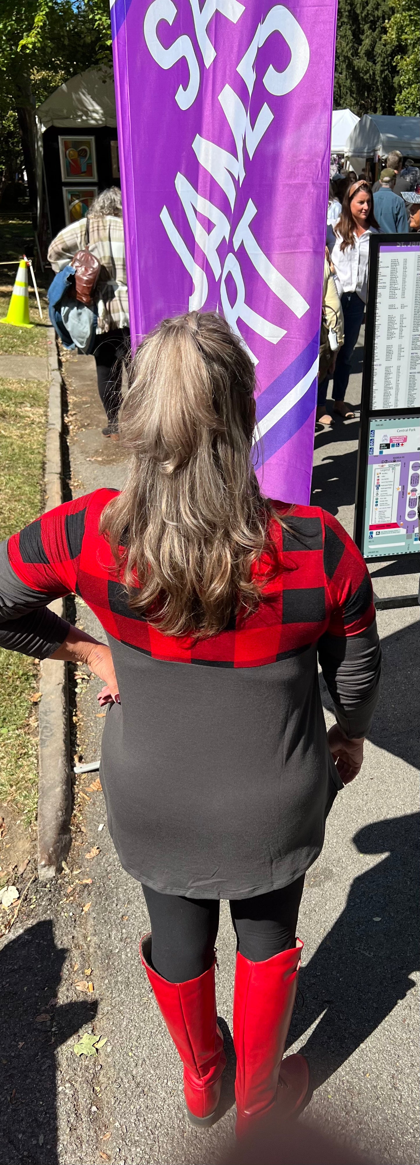 Plaid For The Win Tunic Top (IN STOCK)