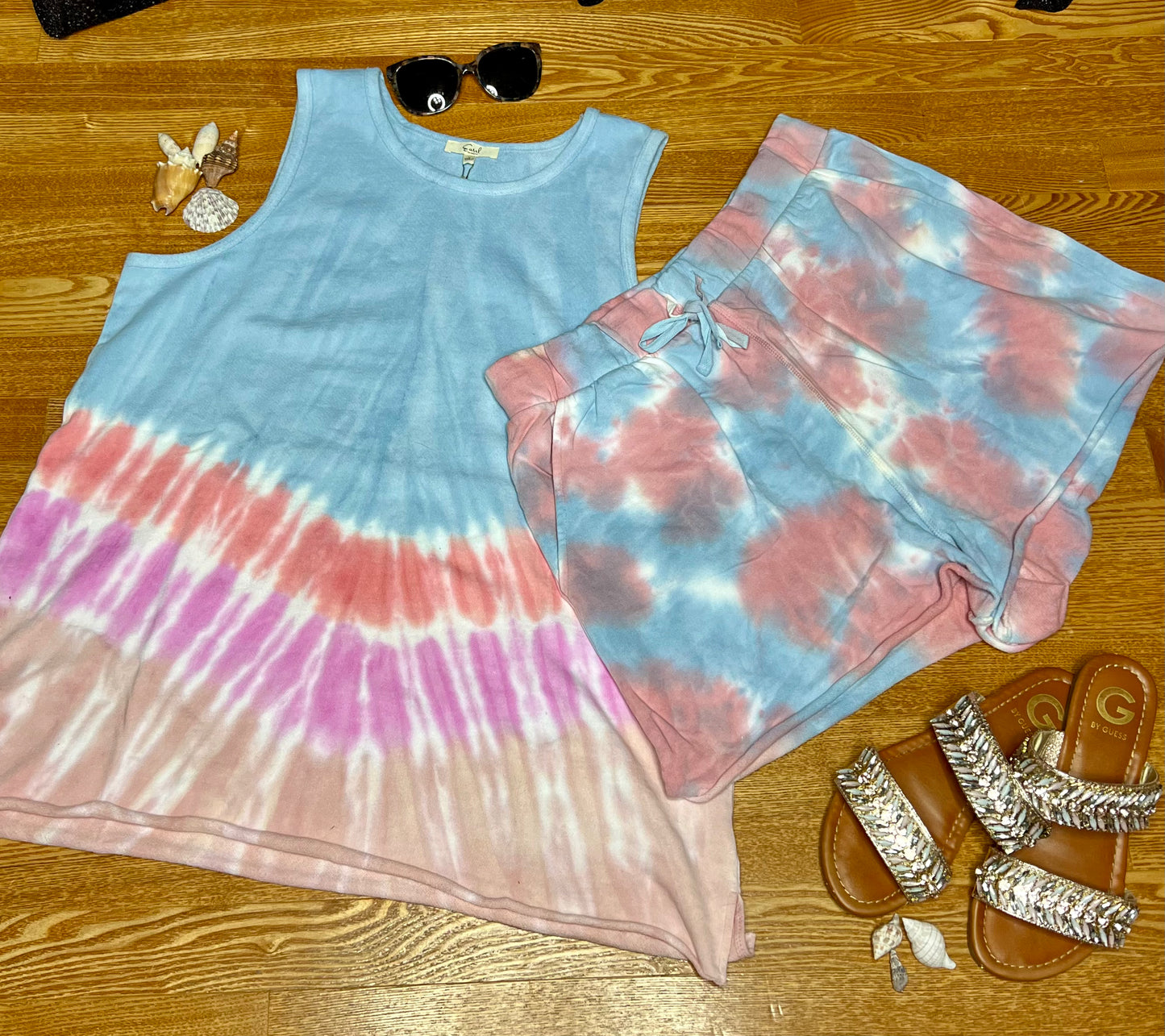 Tie Dye Beach Bound Short Set